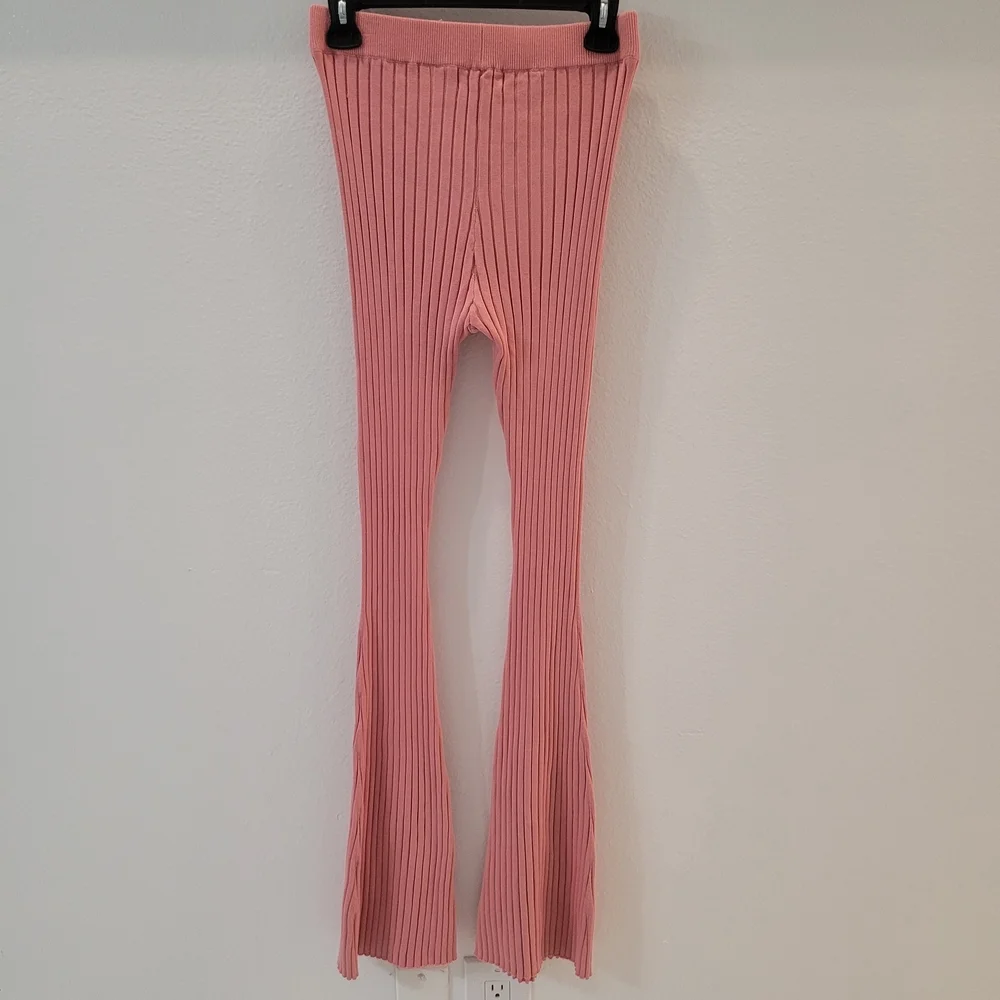 L*Space Pink Flare Pants Lucky Pant Size S New